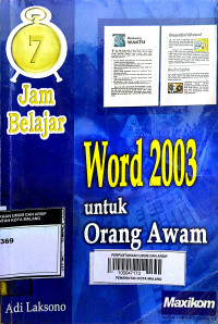 7 Jam Belajar Word 2003 Untuk Orang Awam