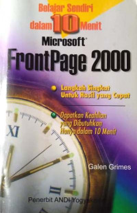 Belajar Sendiri dalam 10 Menit Microsoft Access 2000