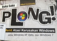 Plong 5 Menit Atasi Kerusakan Windows