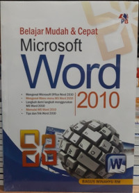 Belajar Mudah & Cepat Microsoft Word 2010