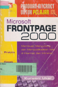 Panduan Internet  untuk Pelajar Microsoft Frontpage 2000