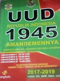 UUD Republik Indonesia 1945 Amandemennya