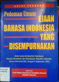 Pedoman Umum Ejaan Bahasa Indonesia yang Disempurnakan