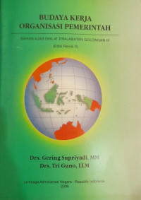 Budaya Kerja Organisasi Pemerintah