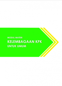 Ebook Modul Materi Kelembagaan KPK untuk Umum