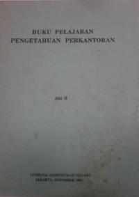 Buku Pelajaran Pengetahuan Perkantoran